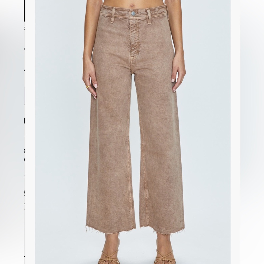 Pistola Tan Wide-Leg Jeans